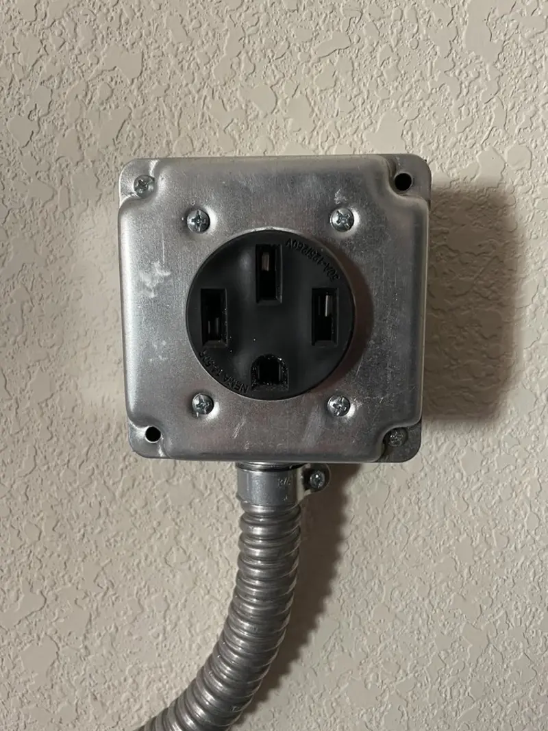 NEMA 14-50 outlet installed for Smart Home Electrical in Fremont